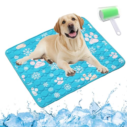 Qosigote Pfotenfrost Matte, Pfotenfrost Kühlmatte, Kühlmatte Hund, Selbstkühlende Hundematte, Waschbar Hund Matte Für Drinnen, Draußen Und Auto (D, XXL 150 * 100cm) von Qosigote
