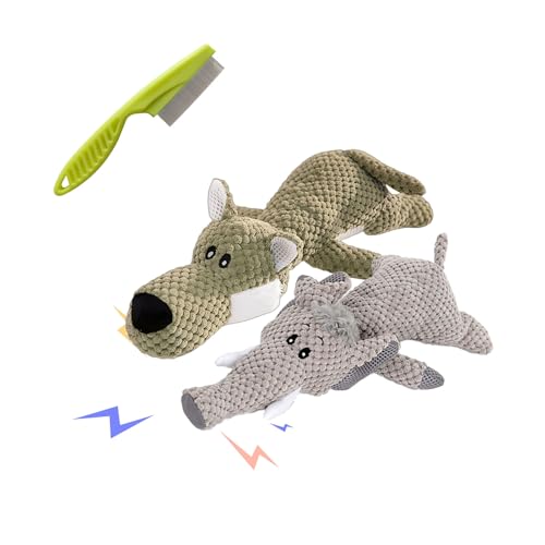 Qosigote PowerKauer Unzerstorbare Qualitat Fur Starke Beiber - Hundespielzeug Unzerstörbar, Indestructible Dog Toy, Wowpetsmart Invincible Chewanimals, Dog Toys for Aggressive Chewer (2PCS-C) von Qosigote