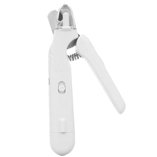The Safetrim By Pupnourish, Pupnourish Nail Trimmer, Led Pet Nail Clipper, Krallenschere Für Hunde, 2 In1 Design Precision Trimming And Grinding, Geräuscharm, Vermeiden Sie Verletzungen (Weiß) von Qosigote