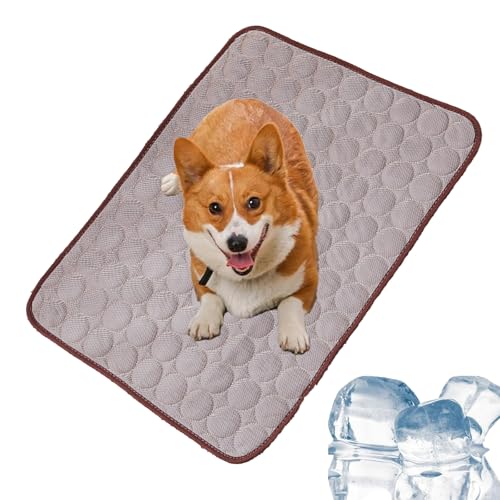 Qosneoun Furry Basics Kühlmatte für Hunde, Furrybasics Kühlmatte, coolste Matte für heiße Welpen, Haustier-Eisseide, selbstkühlendes Kissen, waschbar für kleine, mittelgroße und große Hunde und Katzen Qosneoun Furry Basics Kühlmatte für Hunde, Furrybasics Kühlmatte, coolste Matte für heiße Welpen, Haustier-Eisseide, selbstkühlendes Kissen, waschbar für kleine, mittelgroße und große Hunde und Katzen von Qosneoun