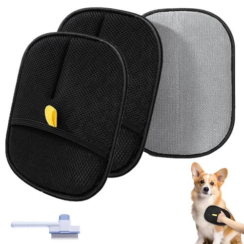 Qosneoun Petlova Handschuh, Petlova Sweep-Handschuh, Tierhaarentferner-Handschuhe, Katzen- und Hundehaare zur Fellpflege, Enthaarung, Waschen für Couch, Möbel, Teppich, 2 Stück Qosneoun Petlova Handschuh, Petlova Sweep-Handschuh, Tierhaarentferner-Handschuhe, Katzen- und Hundehaare zur Fellpflege, Enthaarung, Waschen für Couch, Möbel, Teppich, 2 Stück von Qosneoun