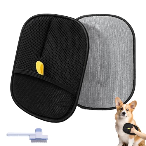 Qosneoun Petlova Handschuh, Petlova Sweep-Handschuh, Tierhaarentferner-Handschuhe, Katzen- und Hundehaare zur Fellpflege, Enthaarung, Waschen für Couch, Möbel, Teppich (1 Stück) von Qosneoun