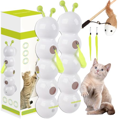 Whirlie Katzenspielzeug, Raupe, intelligentes Katzenspielzeug, Whirlie-Wand-Haustierspielzeug mit Saugnapf, fördert Bewegung und geistige Stimulation, geeignet für Innenwand, Tür und Fenster Whirlie Katzenspielzeug, Raupe, intelligentes Katzenspielzeug, Whirlie-Wand-Haustierspielzeug mit Saugnapf, fördert Bewegung und geistige Stimulation, geeignet für Innenwand, Tür und Fenster von Qosneoun