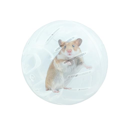 Hamster-Übungsbälle, Übungsrad, Joggingbälle für Hamster, tragbare Kleintier-Übungsbälle für Hamster, kleines Haustier, süßes Haustier-Trainingswerkzeug für den Innenbereich von Qoukonao