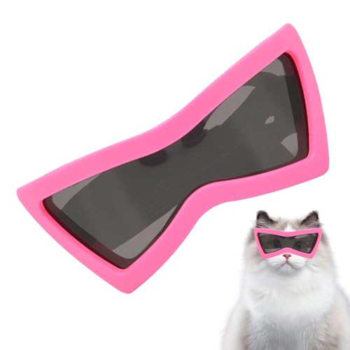 Qoukonao Hundesonnenbrille | Winddichte Katzenbrille - Staubdichter UV-Schutz Mit Verstellbarem Band Für Outdoor Wandern Motorrad von Qoukonao
