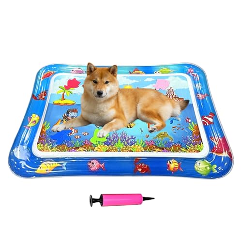 Qoukonao Katzen Wasserkissen - 66x47 cm Aufblasbare Wasserunterlage Für Katzen,rutschfeste Kratzbrett wasserdichte Kühlmatte Für Innen Außen Welpen Qoukonao Katzen Wasserkissen - 66x47 cm Aufblasbare Wasserunterlage Für Katzen,rutschfeste Kratzbrett wasserdichte Kühlmatte Für Innen Außen Welpen von Qoukonao