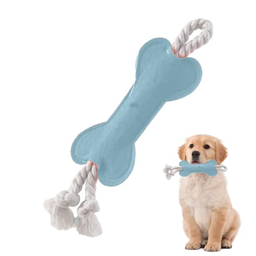 Qoukonao Rope Spielzeug Für Hunde - Knochenförmiges Welpen Zahnreinigungsspielzeug | Interaktives Zieh Kaubaumwollseil Für Kleine Große Mittelgroße Rassen Indoor Outdoor Welpen Hunde von Qoukonao