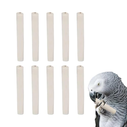 Qoukonao Vogel Kauspielzeug - Gras Kern Beißstab Für Papageien | Interaktiver Vogel Spielzeug Kaustab Aus Grasfaser Für Nymphensittich Wellensittich Sittich Käfig Garten Terrasse von Qoukonao