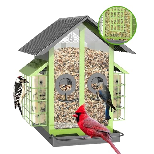 Qsvbeeqj Großkapazitätsvogelfutterer Für Garten Und Schachstar Design Mit Metallkonstruktion Für Hänge Freien Hochleistungsvogelfuttermittel Qsvbeeqj Großkapazitätsvogelfutterer Für Garten Und Schachstar Design Mit Metallkonstruktion Für Hänge Freien Hochleistungsvogelfuttermittel von Qsvbeeqj