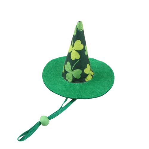 Hexenhut für Haustiere, Kostüm-Requisiten, grünes Kleeblatt, Hexenhut, Patrick's Day, Kleeblatt-Thema, Cosplay, Hundekostüme für kleine Hunde Hexenhut für Haustiere, Kostüm-Requisiten, grünes Kleeblatt, Hexenhut, Patrick's Day, Kleeblatt-Thema, Cosplay, Hundekostüme für kleine Hunde von Qsvbeeqj