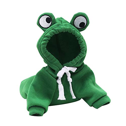 Hundepullover für Welpen, Kätzchen, mit Hut, französische Kleidung, Trainingsanzug, Mantel für Kapuzenpullover, Haustier, Hunde, Hoodies, für Teenager, Mädchen Hundepullover für Welpen, Kätzchen, mit Hut, französische Kleidung, Trainingsanzug, Mantel für Kapuzenpullover, Haustier, Hunde, Hoodies, für Teenager, Mädchen von Qsvbeeqj