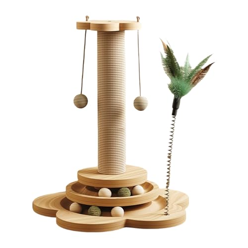 Qsvbeeqj Katzenkratzer Spielzeug Sisal Seil Post Katze Kratzer Schutz Ihre Möbelgeschenkschleifkrallen Für Innenkatze Sisal Scratch Post von Qsvbeeqj