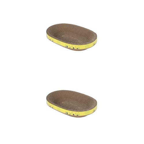 Oval Förmige Wellpapier Katze Kratzer Guards Haustier Kratzerprodukte Haustier Möbel Schützen Sie Mattenkarton Lounge Bett Für Innenkatzen Sofa Schutzbrettbettkarton von Qsvbeeqj