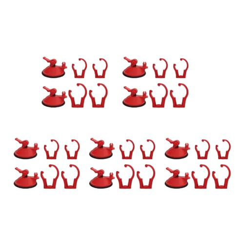 Qsvbeeqj 1 Set Aquarium-Saugnapf-Clip, Fisch-LED-Lichtwinkel, verstellbare Schnalle mit Saugnäpfen, Aquarium-Zubehör, Fisch-Befestigungsclip von Qsvbeeqj