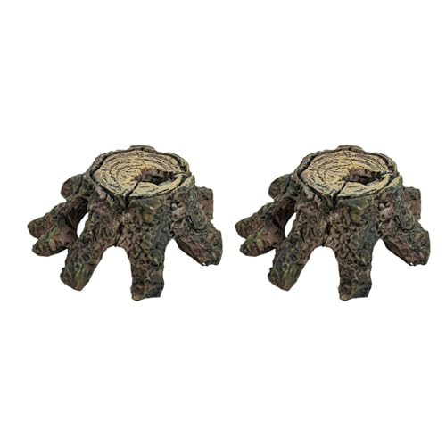 Qsvbeeqj Aquarium-Dekoration, Unterschlupf, Terrarien, Nest, Reptilien, Versteck für Haustiere, bequem, 2 Stück Qsvbeeqj Aquarium-Dekoration, Unterschlupf, Terrarien, Nest, Reptilien, Versteck für Haustiere, bequem, 2 Stück von Qsvbeeqj