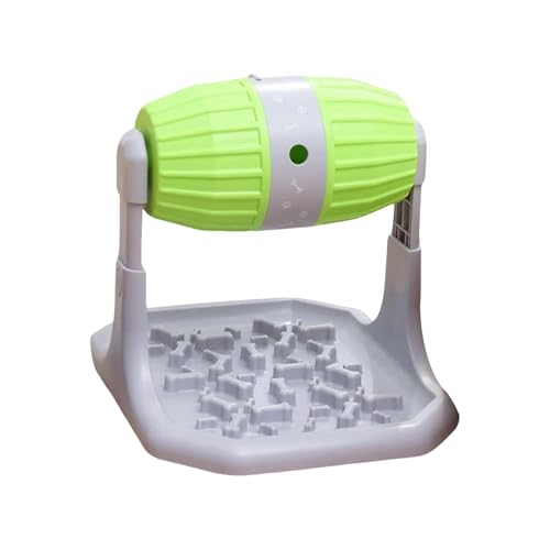 Qsvbeeqj Einstellbarer Port Hund Puzzle Feeder Rolling Spender Interaktiver Schlupfresistant Basis Mentalstimulation Fütterungsspielzeug Für PET Interactive Welpen Feeder von Qsvbeeqj