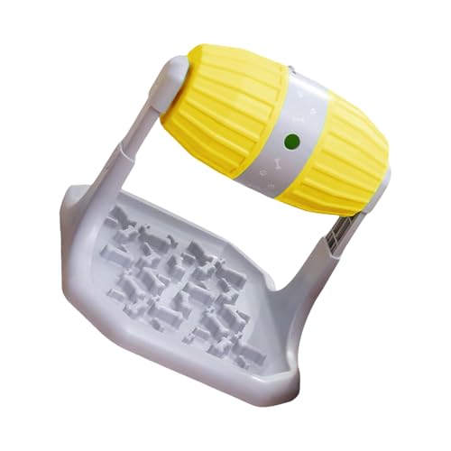 Qsvbeeqj Einstellbarer Port Hund Puzzle Feeder Rolling Spender Interaktiver Schlupfresistant Basis Mentalstimulation Fütterungsspielzeug Für PET Interactive Welpen Feeder von Qsvbeeqj