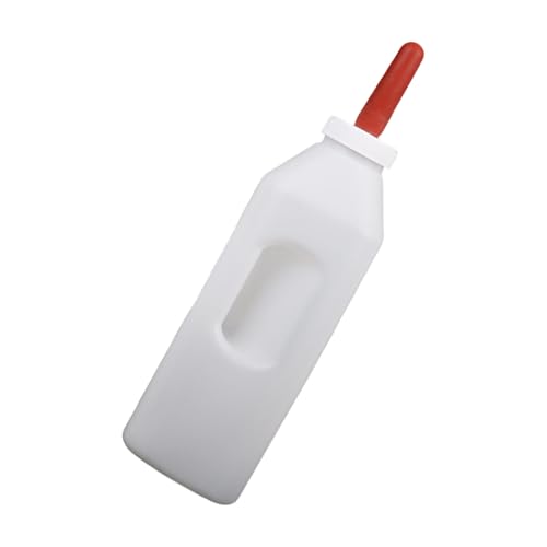 Qsvbeeqj Kalb Pflegeflasche 1-5l Große Kapazität Mit Brustwarzen Und Praktischem Vieh Werkzeug Easy Fütterungstool Silikon Brustwarzenflasche von Qsvbeeqj