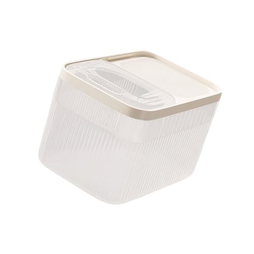 Qsvbeeqj Moderne Pet Food Lagerbehälter Mit Großer Kapazität Luftdichtem Designbehälter Mülleimer Mit Messung Becher Home Decors Luftiges Haustier Futter Lager Eimer von Qsvbeeqj