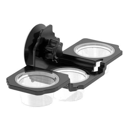 Qsvbeeqj Platzsparender Futter- und Wassernapf für Reptilien, zur Wandmontage, Saugnapf, für Terrarien, Eidechsen, einfache Einrichtung, ABS-Haustiernapf von Qsvbeeqj