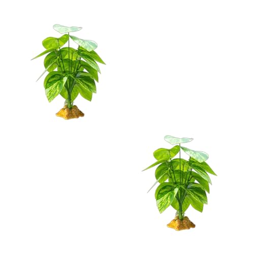 Qsvbeeqj Reptilien Pflanzen Verstecken Gras Flexible Blätter Terrarium Dschungel Haos Haos von Qsvbeeqj