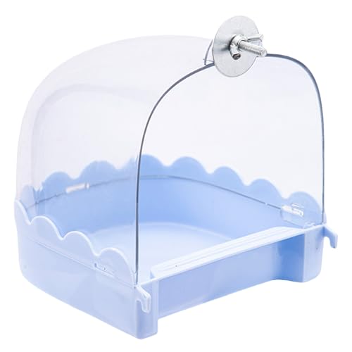 Qsvbeeqj Vogelbad für Käfig, transparente Dusche für kleine Vögel, Käfig montiert auf Zuchtkäfig, Vogelbad Qsvbeeqj Vogelbad für Käfig, transparente Dusche für kleine Vögel, Käfig montiert auf Zuchtkäfig, Vogelbad von Qsvbeeqj
