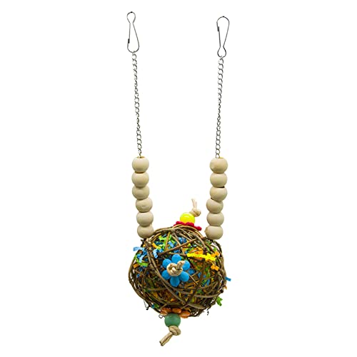 Vogelspielzeug für kleine Papageien zum Kauen Spielzeug Rattan Ball Käfig Futterkäfig Spielzeug zum Aufhängen für Wellensittiche Liebe Vögel Vogelspielzeug für kleine Papageien zum Kauen Spielzeug Rattan Ball Käfig Futterkäfig Spielzeug zum Aufhängen für Wellensittiche Liebe Vögel von Qsvbeeqj