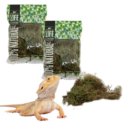 Quality Growers - The Habitat Life - Natürliches Dekomoos - für Reptilien, Amphibien & Wirbellose Terrarien - Feuchtigkeitskontrolle - Natürliches Aussehen & Haptik - Weiche Oberfläche - Farbstofffrei Quality Growers - The Habitat Life - Natürliches Dekomoos - für Reptilien, Amphibien & Wirbellose Terrarien - Feuchtigkeitskontrolle - Natürliches Aussehen & Haptik - Weiche Oberfläche - Farbstofffrei von Quality Growers