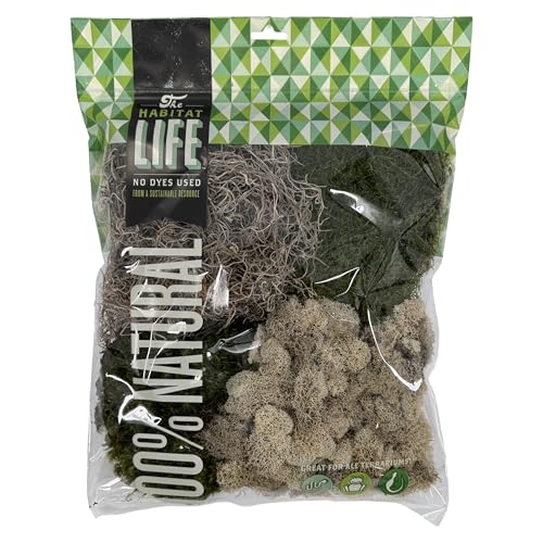 Quality Growers The Habitat Life - Natürliches Sortenpaket - Mischung aus Rentier, Stimmung, Laken & Spanischem Moos - für alle Terrarien - Feuchtigkeitskontrolle - Atmungsaktive Bettwäsche Quality Growers The Habitat Life - Natürliches Sortenpaket - Mischung aus Rentier, Stimmung, Laken & Spanischem Moos - für alle Terrarien - Feuchtigkeitskontrolle - Atmungsaktive Bettwäsche von Quality Growers