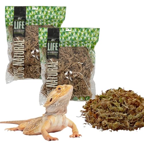 Quality Growers The Habitat Life - Natürliches Sphagnummoos - für Reptilien, Amphibien & Wirbellose Terrarien - Feuchtigkeitskontrolle - Ideal zum Graben & Nisten - farbstofffrei & sicher - Medium - 2 von Quality Growers
