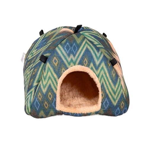 Quavva Hamsterhütte, hängendes Nagerversteck, wasserdichtes & weiches Plüschbett für syrische Hamster, Rennmäuse, Maus, Degus (M, Rosa Erdbeerkaninchen) (L,CUTE) von Quavva