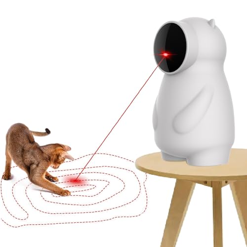 Queath Cat Toy LED Light for Cats with Real and Rechargeable Trajectory Automatic Interactive Toy for Indoor Cats/Puppies/Dogs Queath Cat Toy LED Light for Cats with Real and Rechargeable Trajectory Automatic Interactive Toy for Indoor Cats/Puppies/Dogs von Queath