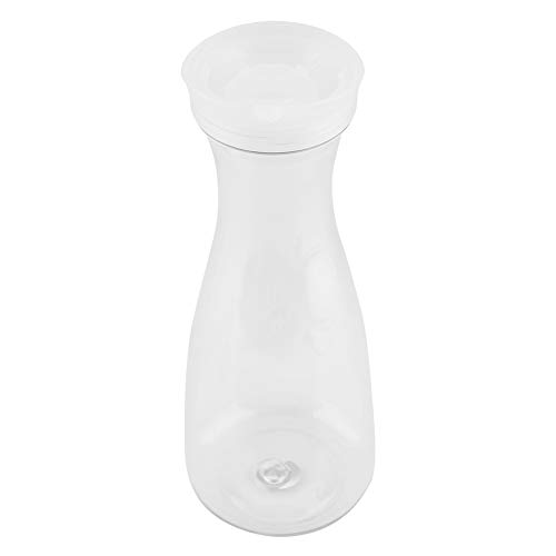Queen.Y Leere Transparente Acrylsaftflasche 1000 Ml Wiederverwendbare Eiskalte Klare Einwegbehälter mit Deckel für Den Heimgebrauch in Der Bar von Queen.Y
