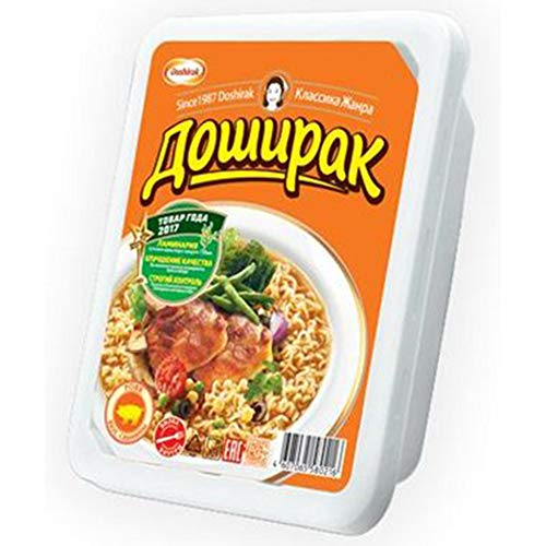 Queenmew. Doschirak Instant Nudelgericht mit Schweinefleisch Geschmack 24er Pack (24 x 90 g) Nudelsuppe Schwein…… von Queenmew.