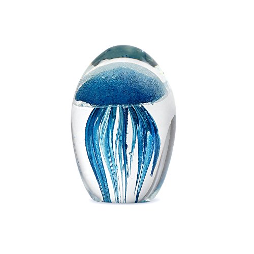 Signes Grimalt Art Deco Home - Briefbeschwerer Qualle, Glas, Blau, 10 cm - 10153SG…… von Queenmew