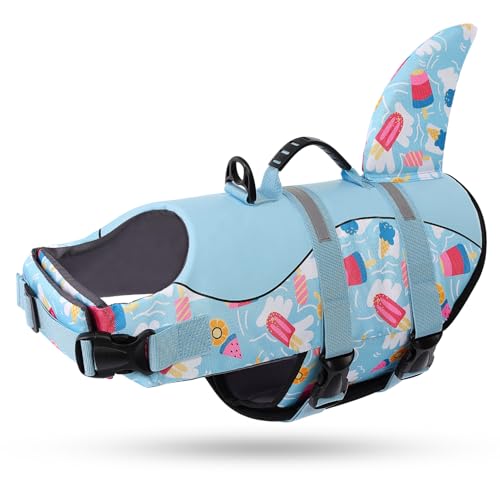 Queenmore Gilet De Sauvetage Pour Chien, Réglable Gilet De Sauvetage Chien, Haute Flottabilité Et Poignée De Sauvetage, Pour Chiens De Taille Moyenne Et Grande, Babyblue, XXL Queenmore Gilet De Sauvetage Pour Chien, Réglable Gilet De Sauvetage Chien, Haute Flottabilité Et Poignée De Sauvetage, Pour Chiens De Taille Moyenne Et Grande, Babyblue, XXL von Queenmore