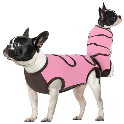 Queenmore Hunde-Genesungsanzug, Alternative zu Hundekegeln nach Operationen, rosa, Einteiler für Hunde, atmungsaktive Baumwolle, Katzen-OP-Anzug, verhindert Lecken Queenmore Hunde-Genesungsanzug, Alternative zu Hundekegeln nach Operationen, rosa, Einteiler für Hunde, atmungsaktive Baumwolle, Katzen-OP-Anzug, verhindert Lecken von Queenmore