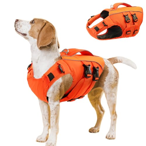 Queenmore Schwimmweste Hund Groß, Ripstop Hunde Schwimmweste, Schwimmweste Dackel Französische Bulldogge,Rettungsweste Mit Griff,Bootfahren Surfen kajak, Grün, L Queenmore Schwimmweste Hund Groß, Ripstop Hunde Schwimmweste, Schwimmweste Dackel Französische Bulldogge,Rettungsweste Mit Griff,Bootfahren Surfen kajak, Grün, L von Queenmore