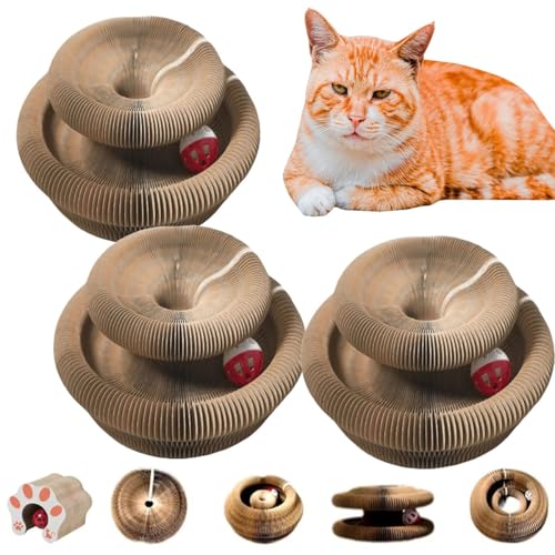 Kitty Kurlz Katzenspielzeug, magische Orgel Katzenkratzbrett, faltbares Akkordeon-Katzenspielzeug, interaktives Orgelspielzeug mit einem Ball, Kätzchen-Kratzer für Drehungen, Kratzer, Schläge (3 Kitty Kurlz Katzenspielzeug, magische Orgel Katzenkratzbrett, faltbares Akkordeon-Katzenspielzeug, interaktives Orgelspielzeug mit einem Ball, Kätzchen-Kratzer für Drehungen, Kratzer, Schläge (3 von Quesardens