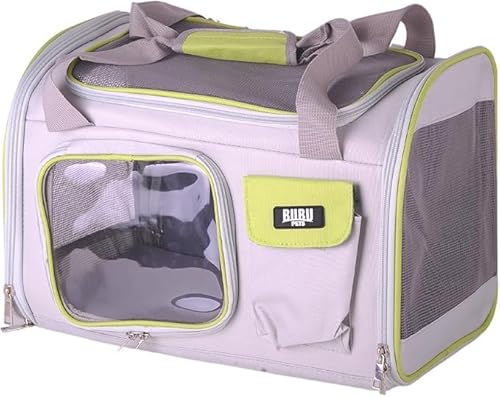 Quibropets Bubupets Transportbox für Haustiere, Rucksack für Hunde und Katzen, bis 7 kg, 44 x 30 x 28 cm, Grün Quibropets Bubupets Transportbox für Haustiere, Rucksack für Hunde und Katzen, bis 7 kg, 44 x 30 x 28 cm, Grün von Quibropets