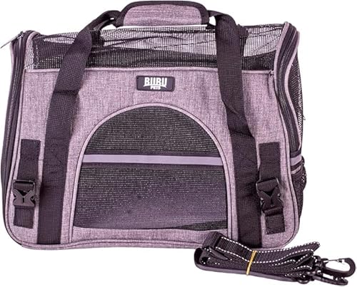 Quibropets Bubupets Transportbox für Haustiere, Transportbox für Hunde und Katzen, robust und bequem, 40 x 20 x 26 cm, bis 8 kg, Grau Quibropets Bubupets Transportbox für Haustiere, Transportbox für Hunde und Katzen, robust und bequem, 40 x 20 x 26 cm, bis 8 kg, Grau von Quibropets