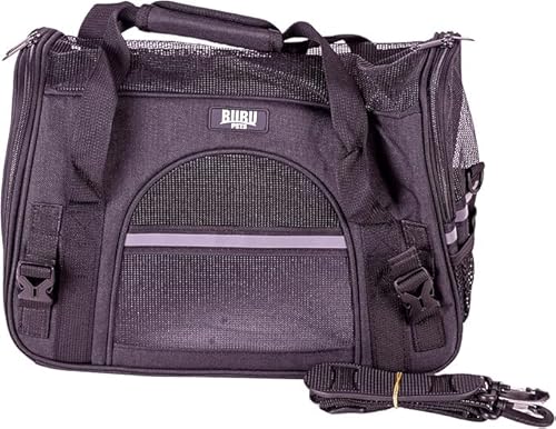 Quibropets Bubupets Transportbox für Haustiere, Transportbox für Hunde und Katzen, robust und bequem, 40 x 20 x 26 cm, bis 8 kg, Schwarz Quibropets Bubupets Transportbox für Haustiere, Transportbox für Hunde und Katzen, robust und bequem, 40 x 20 x 26 cm, bis 8 kg, Schwarz von Quibropets