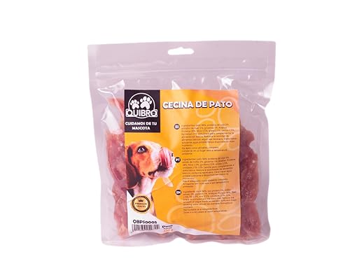 Quibropets Cecina de Ente – Leckerlis für Hunde, natürliche Belohnungen ohne Getreide, Snacks für Haustiere, getrocknete Leckerlis, 530 g von Quibropets