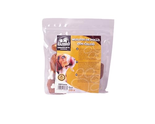 Quibropets Hühnermuskel mit Kalzium – Leckerlis für Hunde, natürliche Belohnungen ohne Getreide, Snacks für Haustiere, getrocknete Leckerlis, 545 g von Quibropets