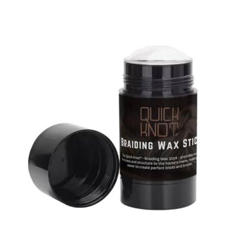 Quick Knot® Braiding Wax Stick | 40 ML | for Horses | Formulated with Shea Butter, Beeswax, and Jojoba Oil von Quick Knot