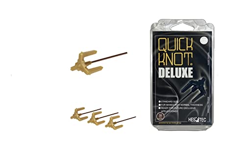 Quick Knot® Deluxe | Mähnenklammer für Pferde | Geeignet für Pferde und Ponys | Wiederverwendbar (Braun, Standard) von Quick Knot