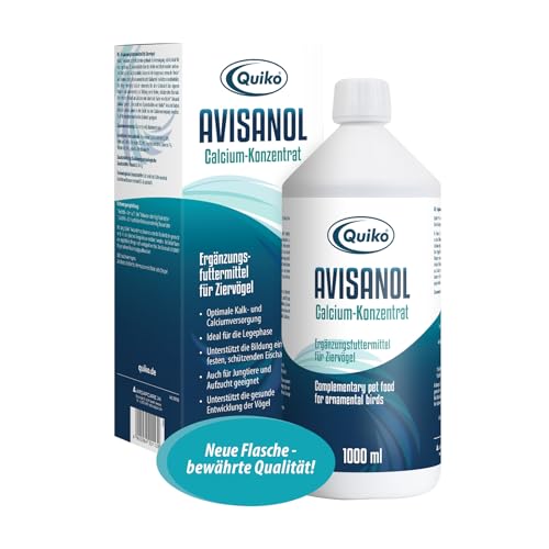 Quiko Avisanol Calcium-Konzentrat 1.000ml - Unterstützt den täglichen Kalkbedarf bei Ziervögeln von Quiko