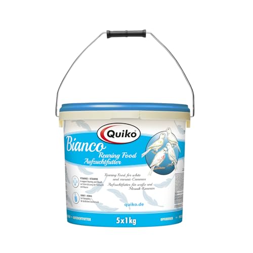 Quiko Bianco 5Kg - Aufzuchtfutter für weiße Kanarien, aufgehellte Mosaiken - Ohne Farbstoffe von Quiko