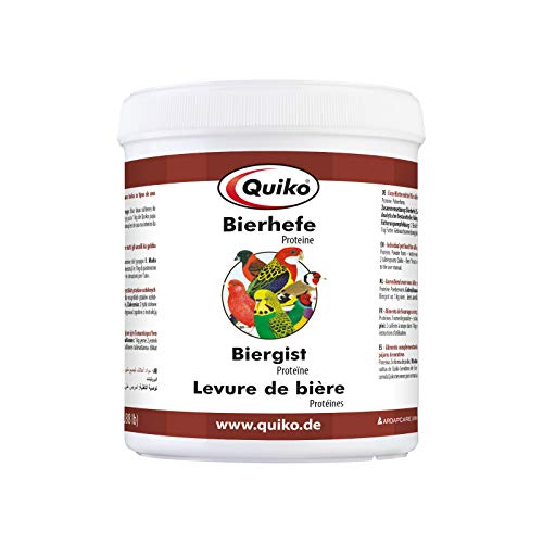 Quiko Bierhefe 400g - Eiweißreiche Ergänzung zum täglichen Futter für Ziervögel von Quiko