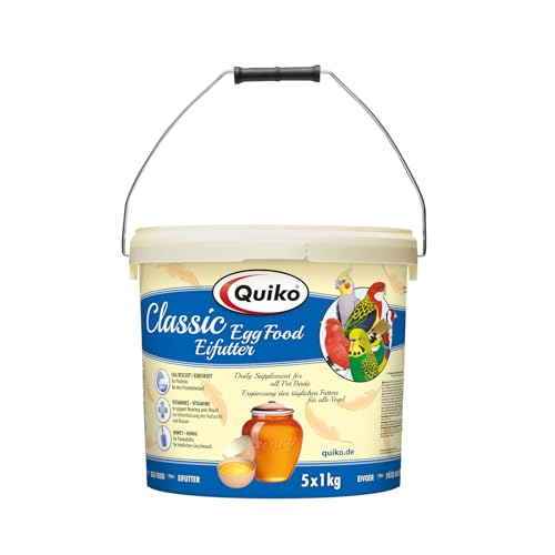 Quiko Classic Eifutter 5Kg - Kraft- und Aufzuchtfutter für alle Ziervogelarten von Quiko